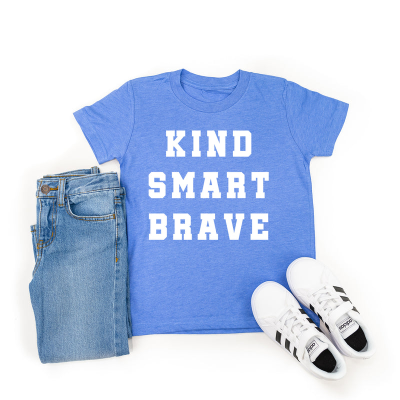 Kind Smart Brave - Varsity - Short Sleeve Child Shirt