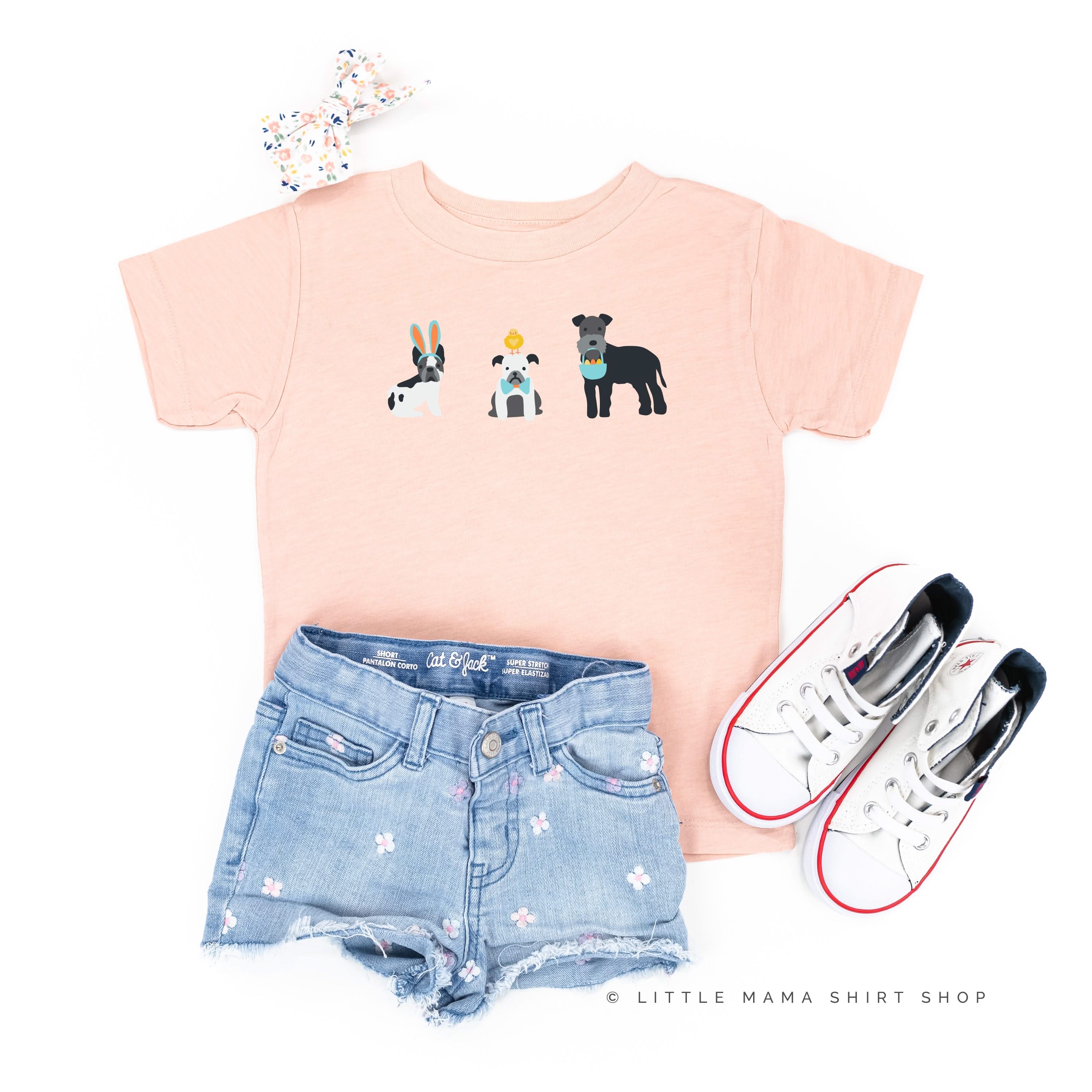 Easter Pups - Child Tee Little Mama Shirt Shop