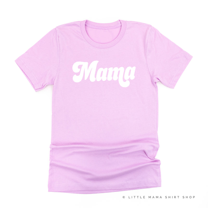 Mama (Retro) - White Design - Unisex Tee