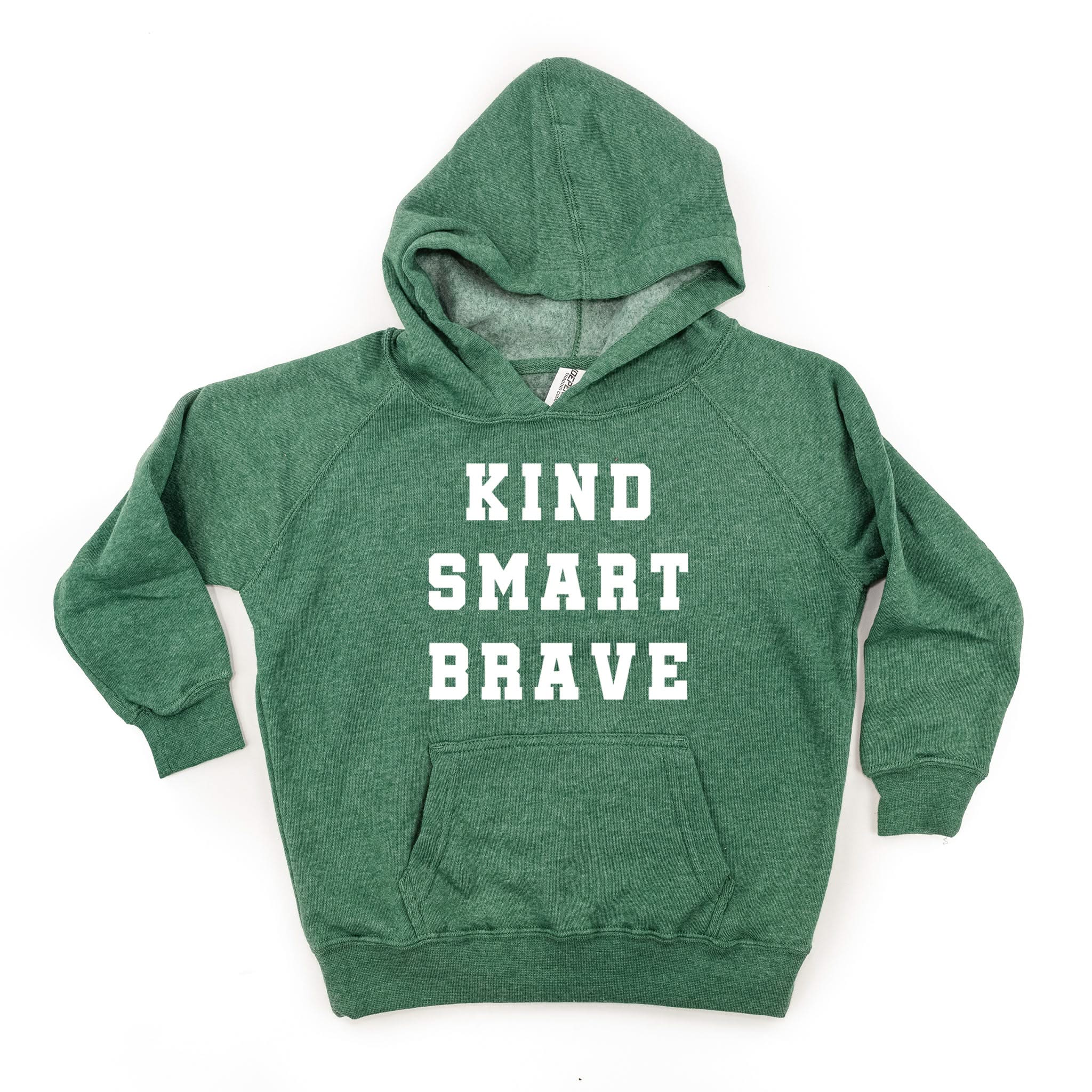 Kind Smart Brave - Varsity - Child Hoodie Little Mama Shirt Shop LLC