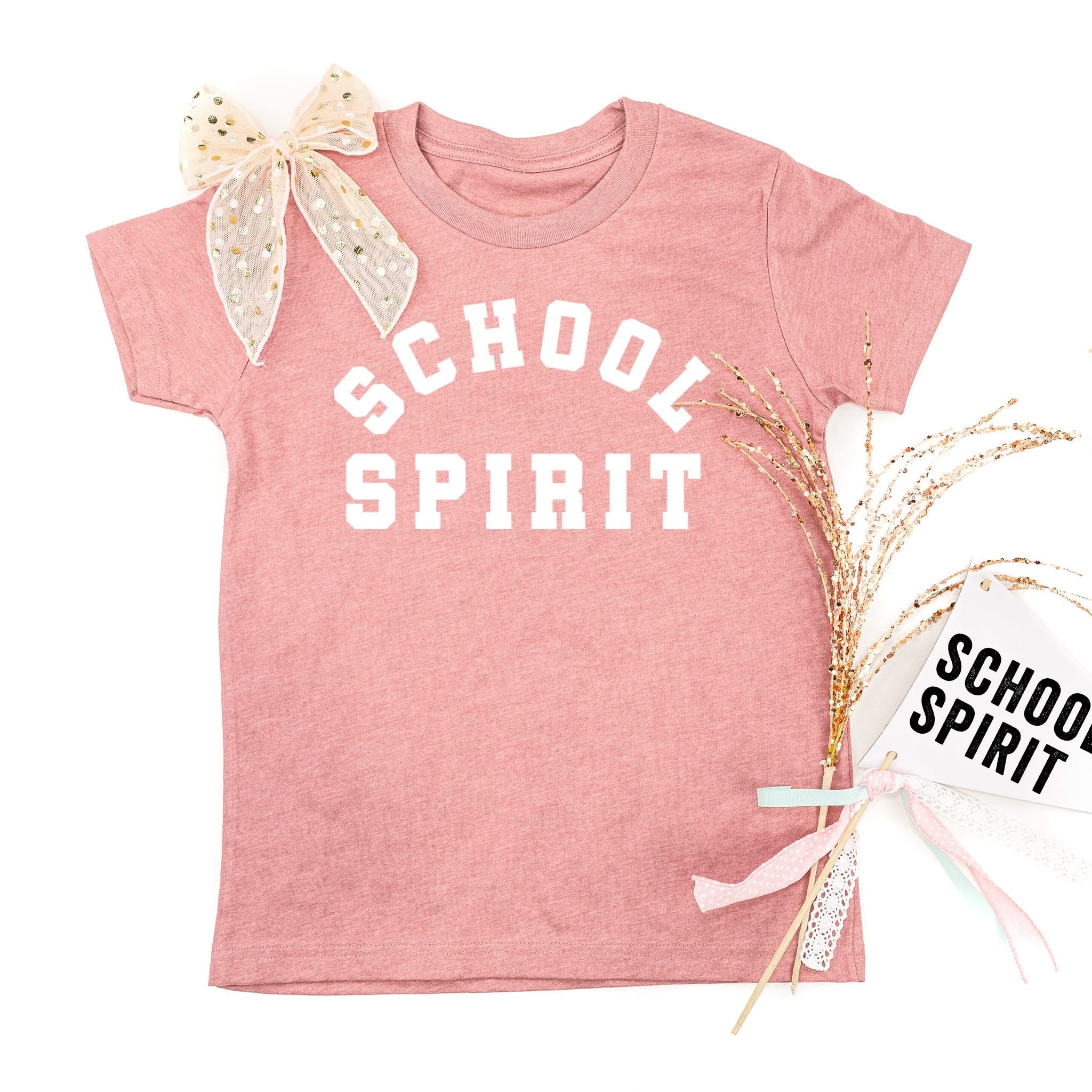 School Spirit - Short Sleeve Child Shirt Little Mama Shirt Shop