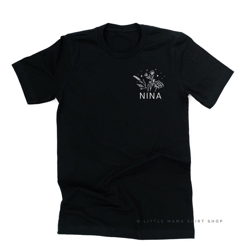 NINA - Bouquet - Pocket Size ﻿- Unisex Tee