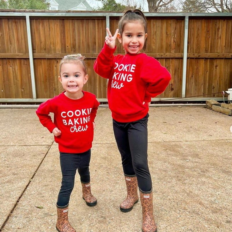 Cookie Baking Crew - Block Font - Child Sweater