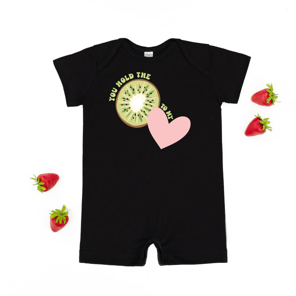 You Hold The Kiwi To My Heart - Short Sleeve / Shorts - One Piece Baby Romper