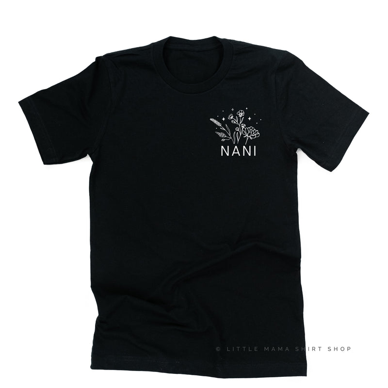 NANI - Bouquet - Pocket Size ﻿- Unisex Tee