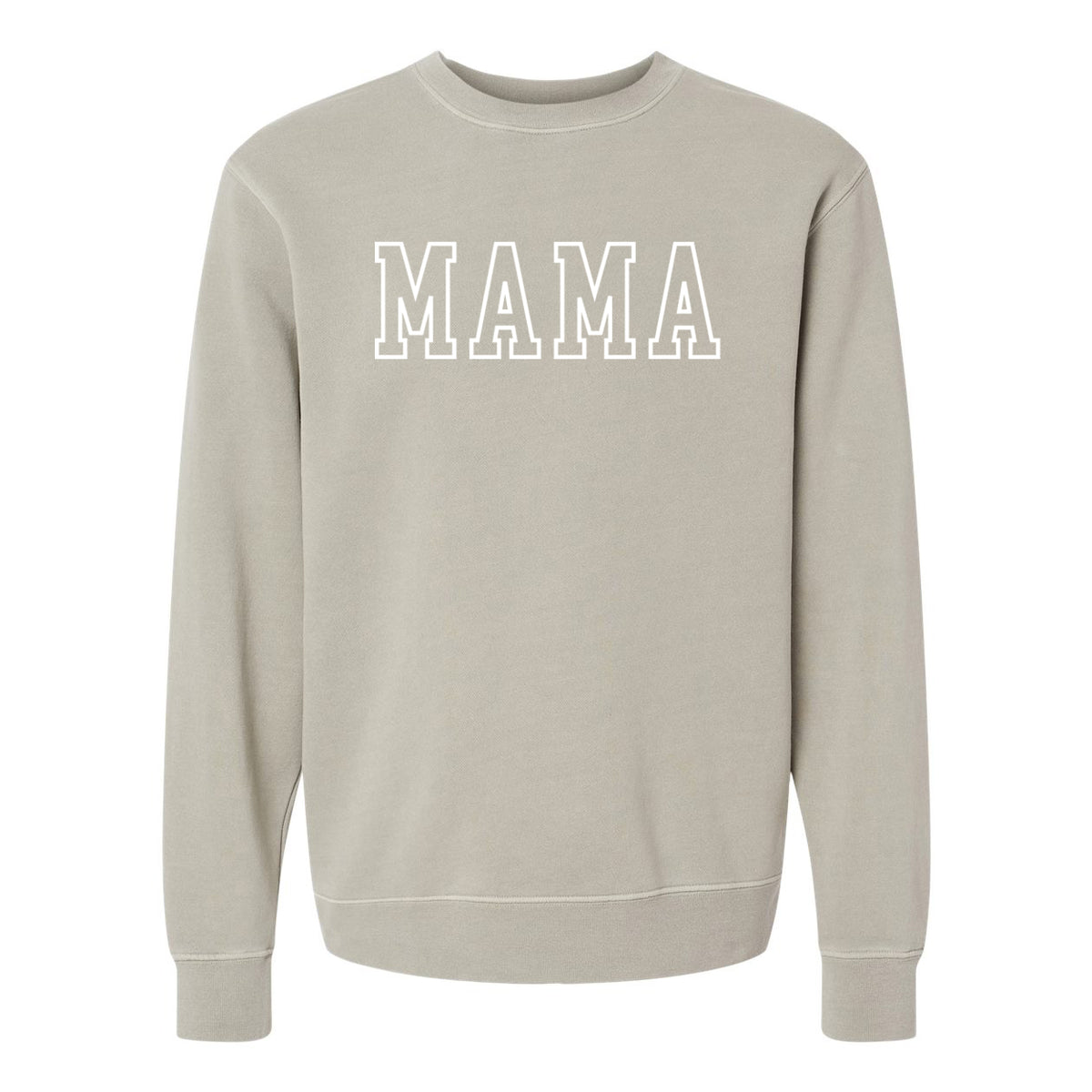 EMBROIDERED OUTLINE NAME PIGMENT CREWNECK - ENTER YOUR CUSTOM NAME! (White  Thread)