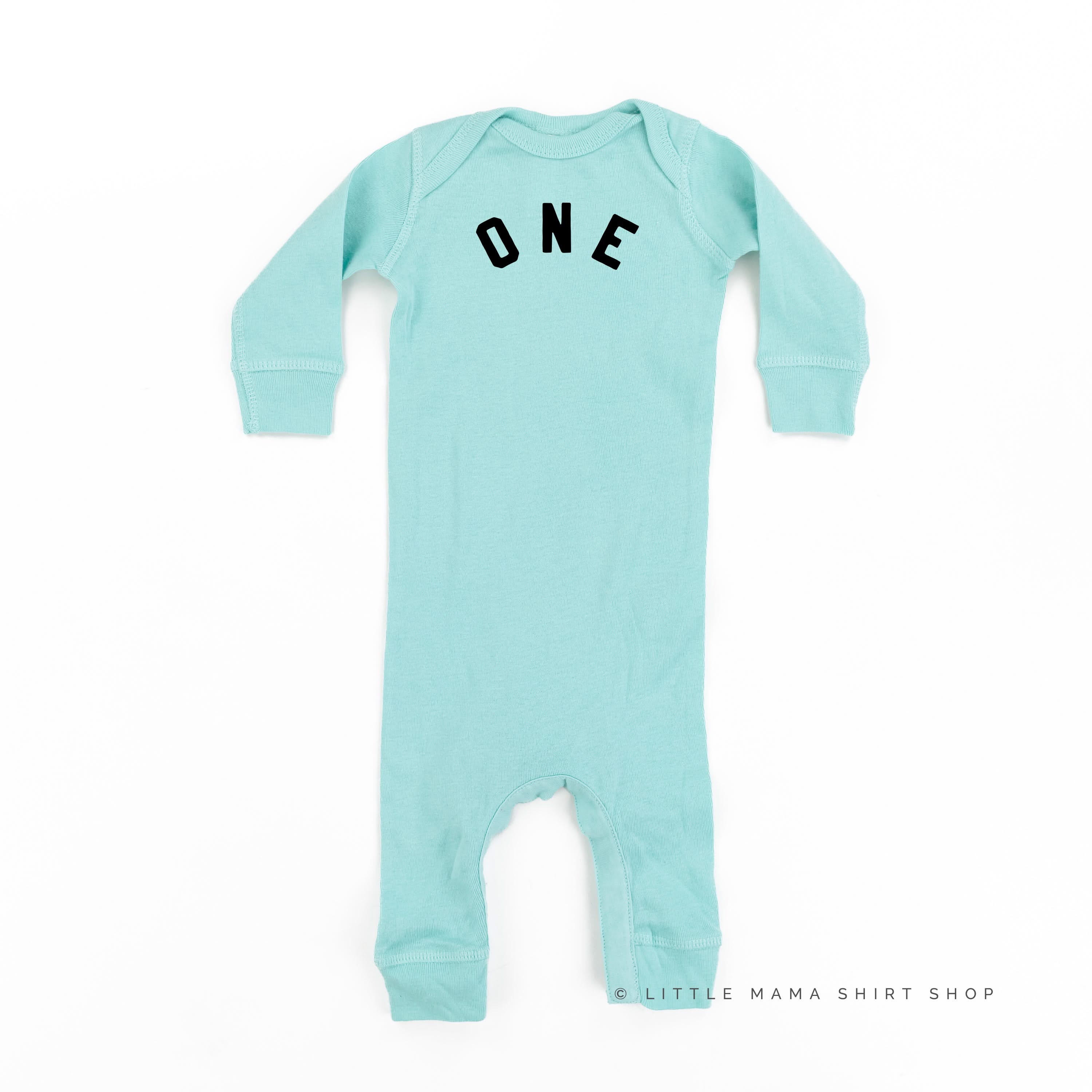 Birthday Number - One - Block Font - Baby Sleeper