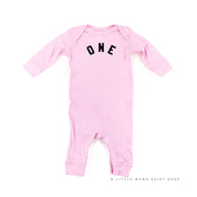 Birthday Number - One - Block Font - Baby Sleeper