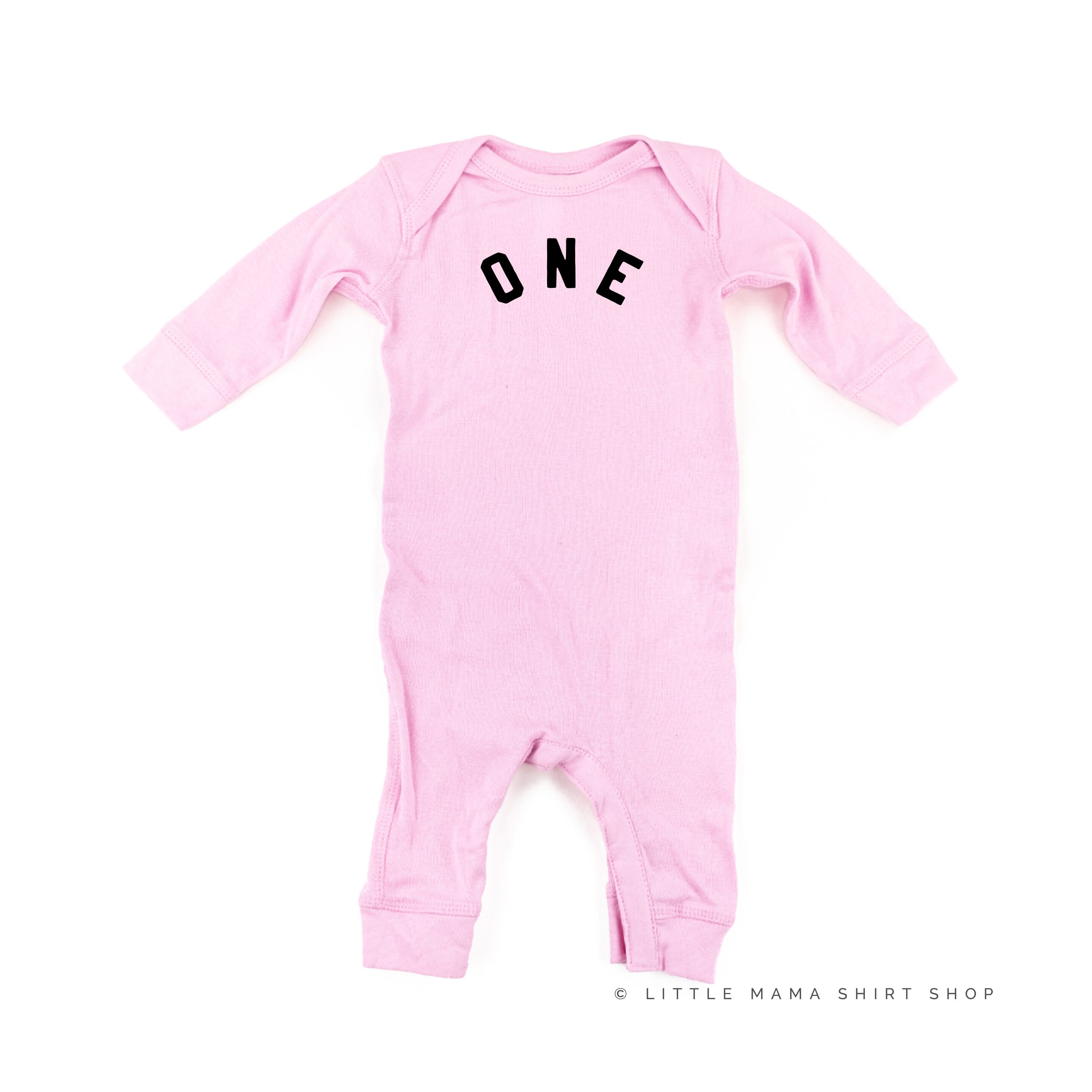 Birthday Number - One - Block Font - Baby Sleeper