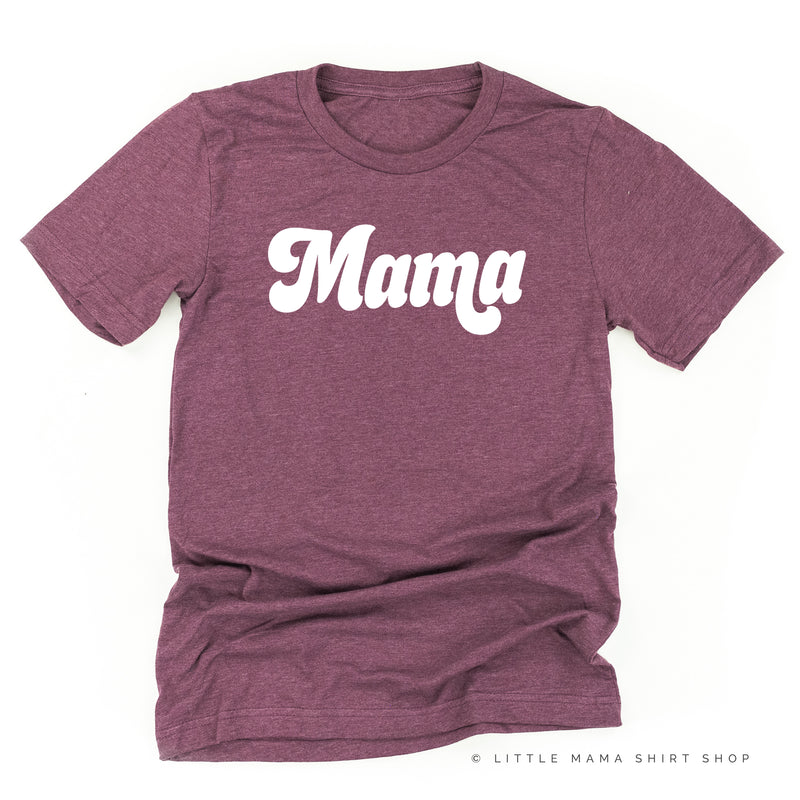 Mama (Retro) - White Design - Unisex Tee