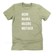Mom Mama Madre Mother - Basics Collection - Unisex Tee Little Mama Shirt Shop