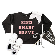 Kind Smart Brave - Varsity - Child Sweater Little Mama Shirt Shop