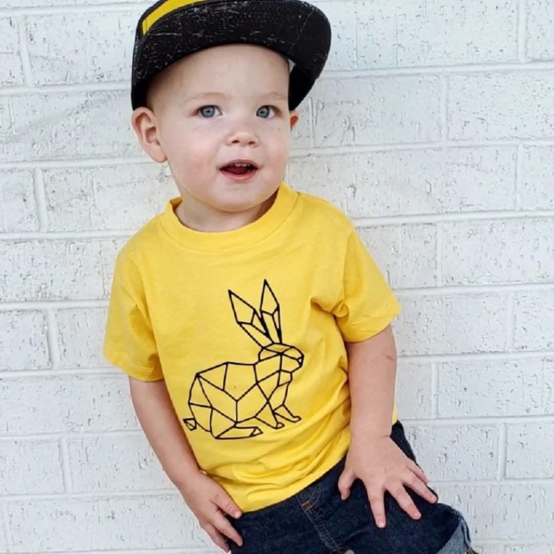 Geometric Bunny - Child Tee Little Mama Shirt Shop