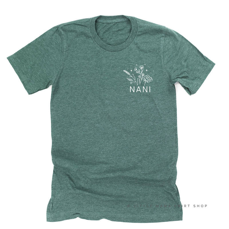 NANI - Bouquet - Pocket Size ﻿- Unisex Tee