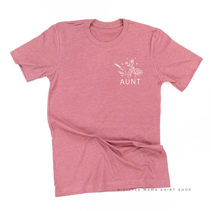 AUNT - Bouquet - Pocket Size ﻿- Unisex Tee