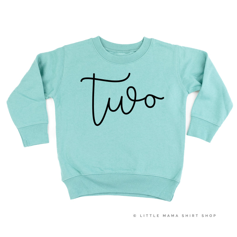 BIRTHDAY NUMBER - NEW CURSIVE - Child Sweater