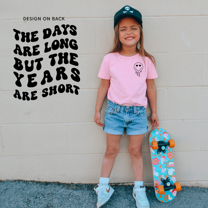 THE DAYS ARE LONG BUT THE YEARS ARE SHORT - (w/ Melty Heart Eyes) - Short Sleeve Child Tee