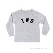 Birthday Number - Block Font - Child Long Sleeve Tee