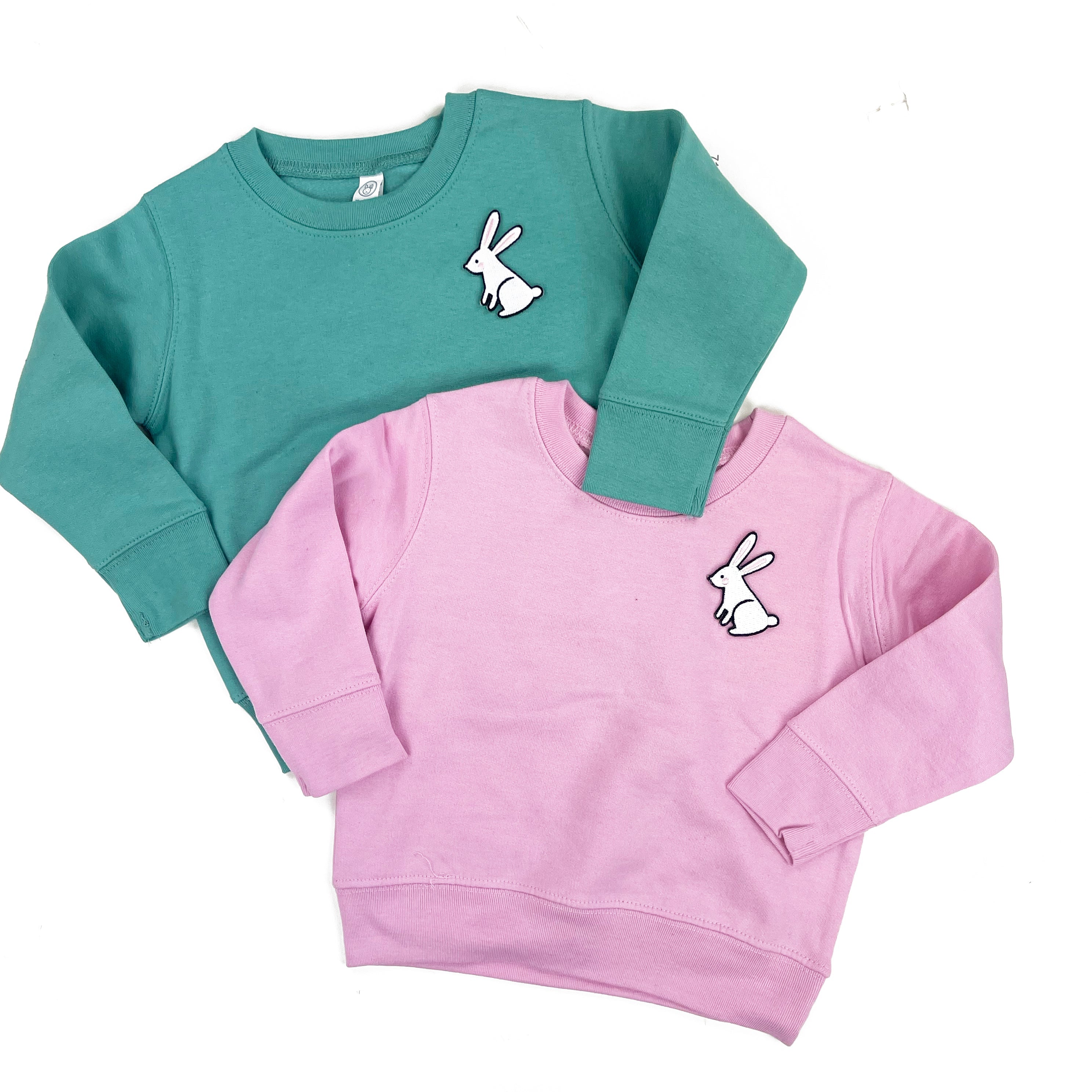 Springtime Bunny - Limited Edition Patch - Child Sweater Little Mama Shirt Shop