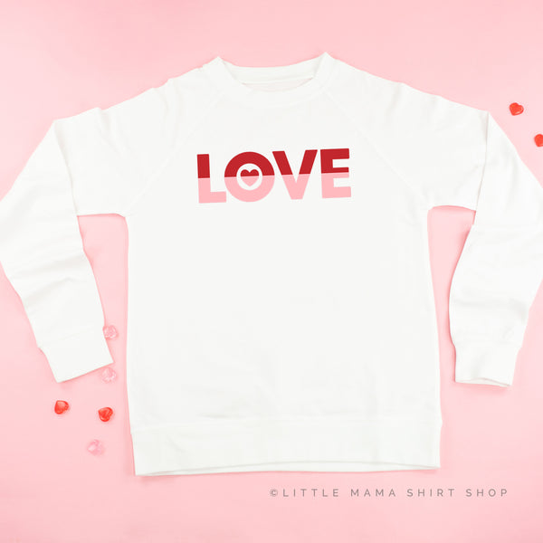 LOVE - TWO TONE - Lightweight Pullover Sweater