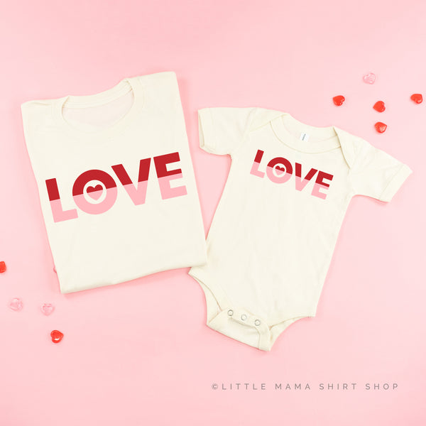 Love - Two Tone - Set of 2 Tees