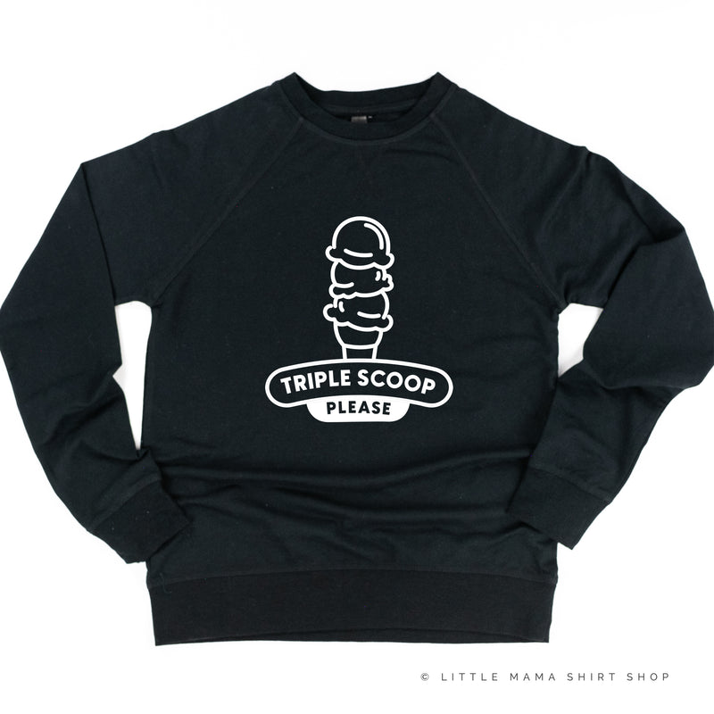 TRIPLE SCOOP PLEASE - Lightweight Pullover Sweater