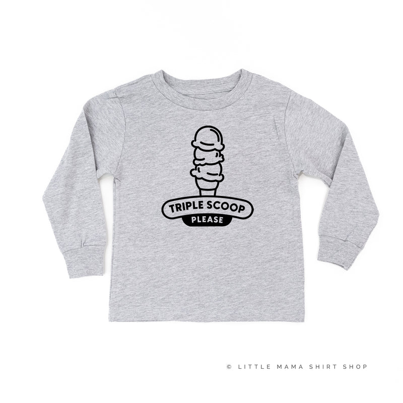 TRIPLE SCOOP PLEASE - Long Sleeve Child Shirt