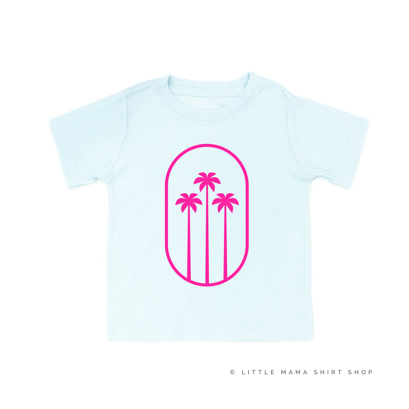 3 PALM TREES IN OVAL - Short Sleeve Child Shirt
