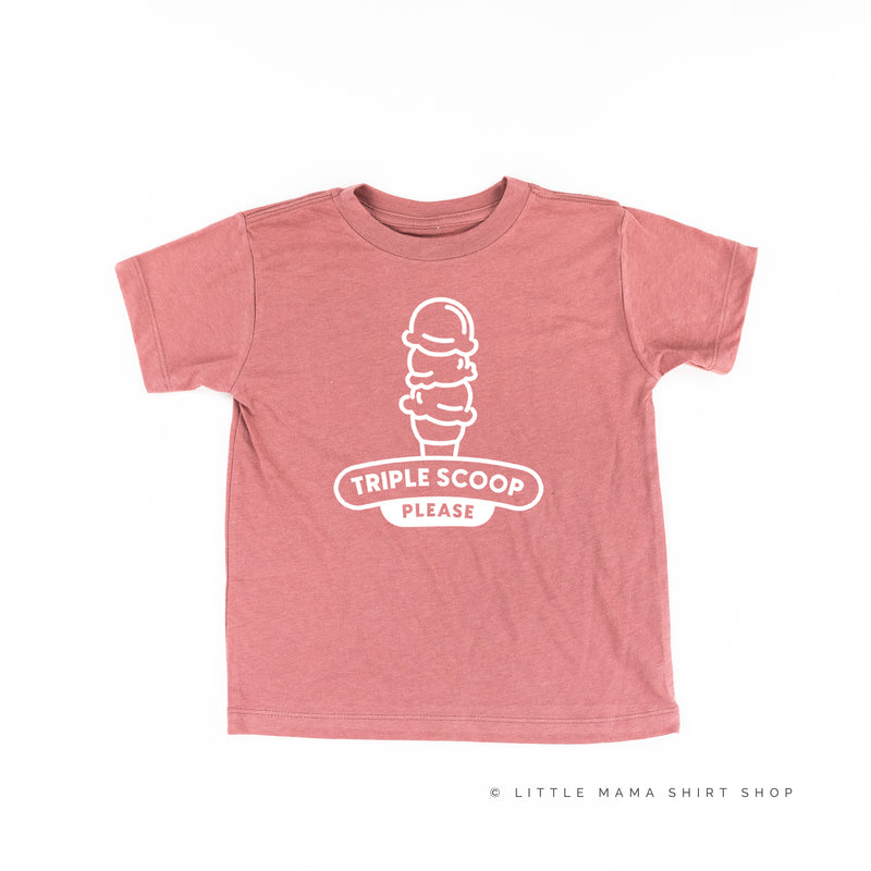 TRIPLE SCOOP PLEASE - Short Sleeve Child Shirt