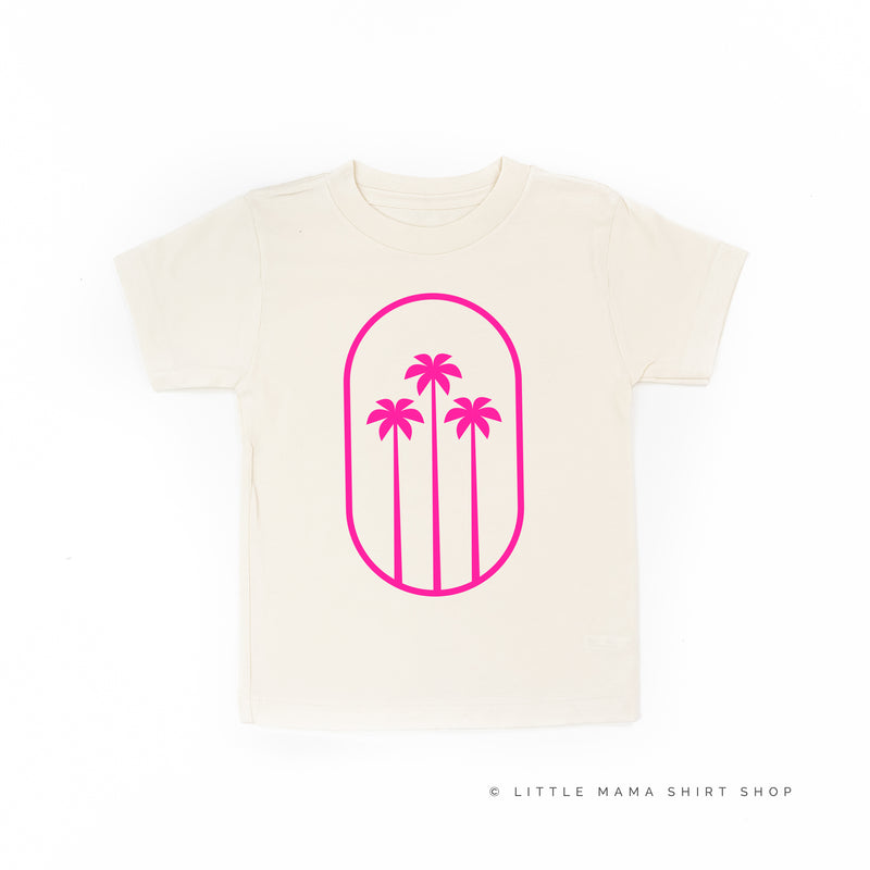 3 PALM TREES IN OVAL - Short Sleeve Child Shirt