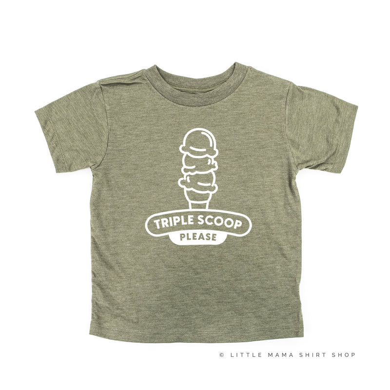 TRIPLE SCOOP PLEASE - Short Sleeve Child Shirt