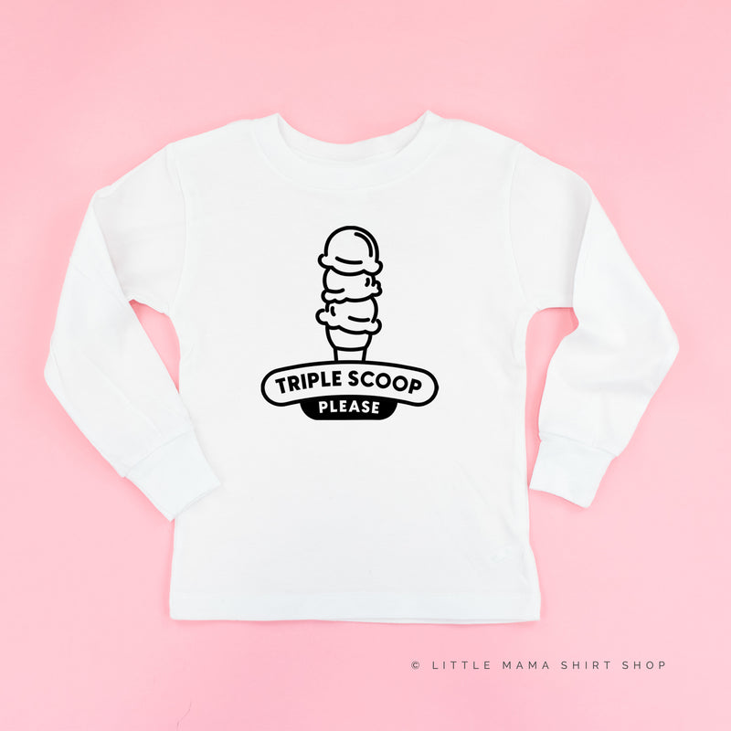 TRIPLE SCOOP PLEASE - Long Sleeve Child Shirt