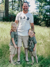 JUST LIKE DAD - Short Sleeve Child Shirt Little Mama Shirt Shop