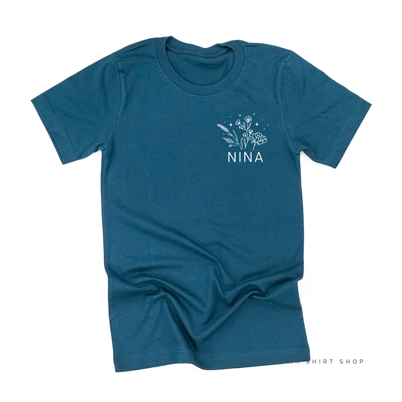 NINA - Bouquet - Pocket Size ﻿- Unisex Tee