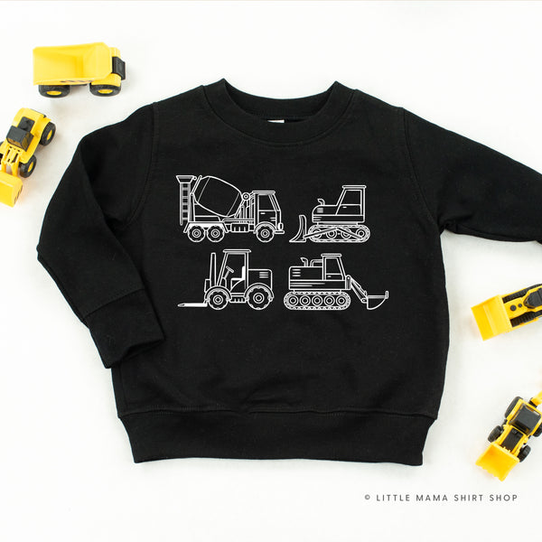 4 CONSTRUCTION TRUCKS - Child Sweater