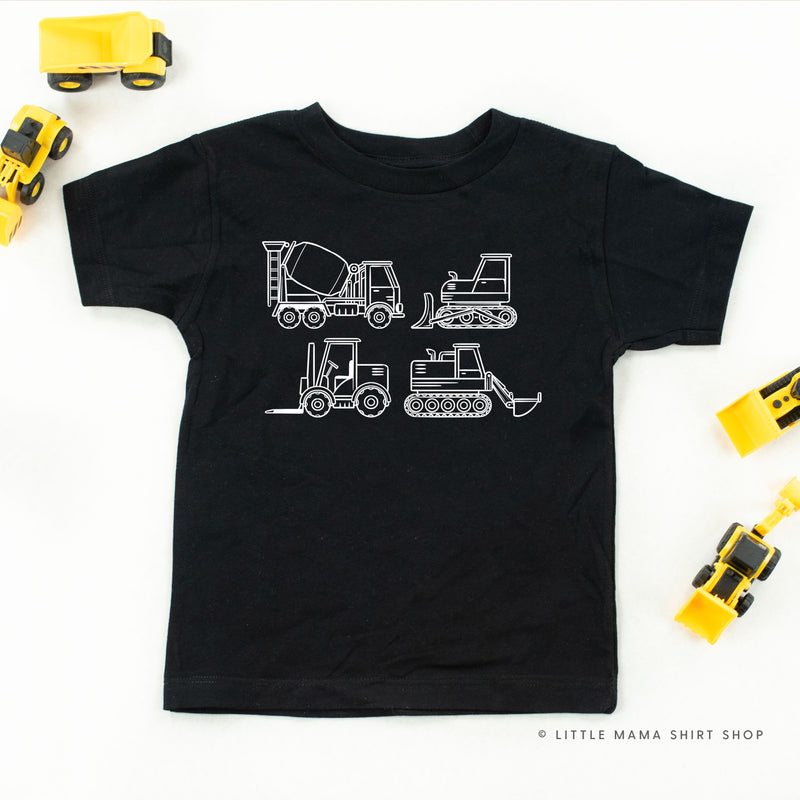 4 CONSTRUCTION TRUCKS - Short Sleeve Child Shirt