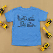 4 CONSTRUCTION TRUCKS - Short Sleeve Child Shirt Little Mama Shirt Shop
