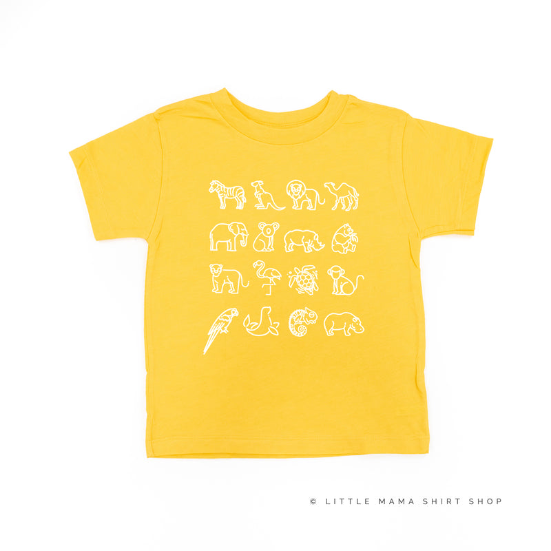 4x4 ZOO ANIMALS - Short Sleeve Child Shirt