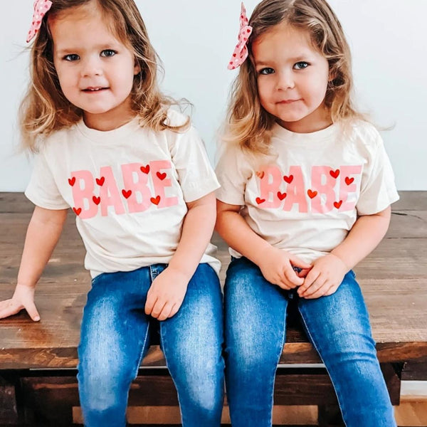 Babe - Mini Hearts - Child Tee