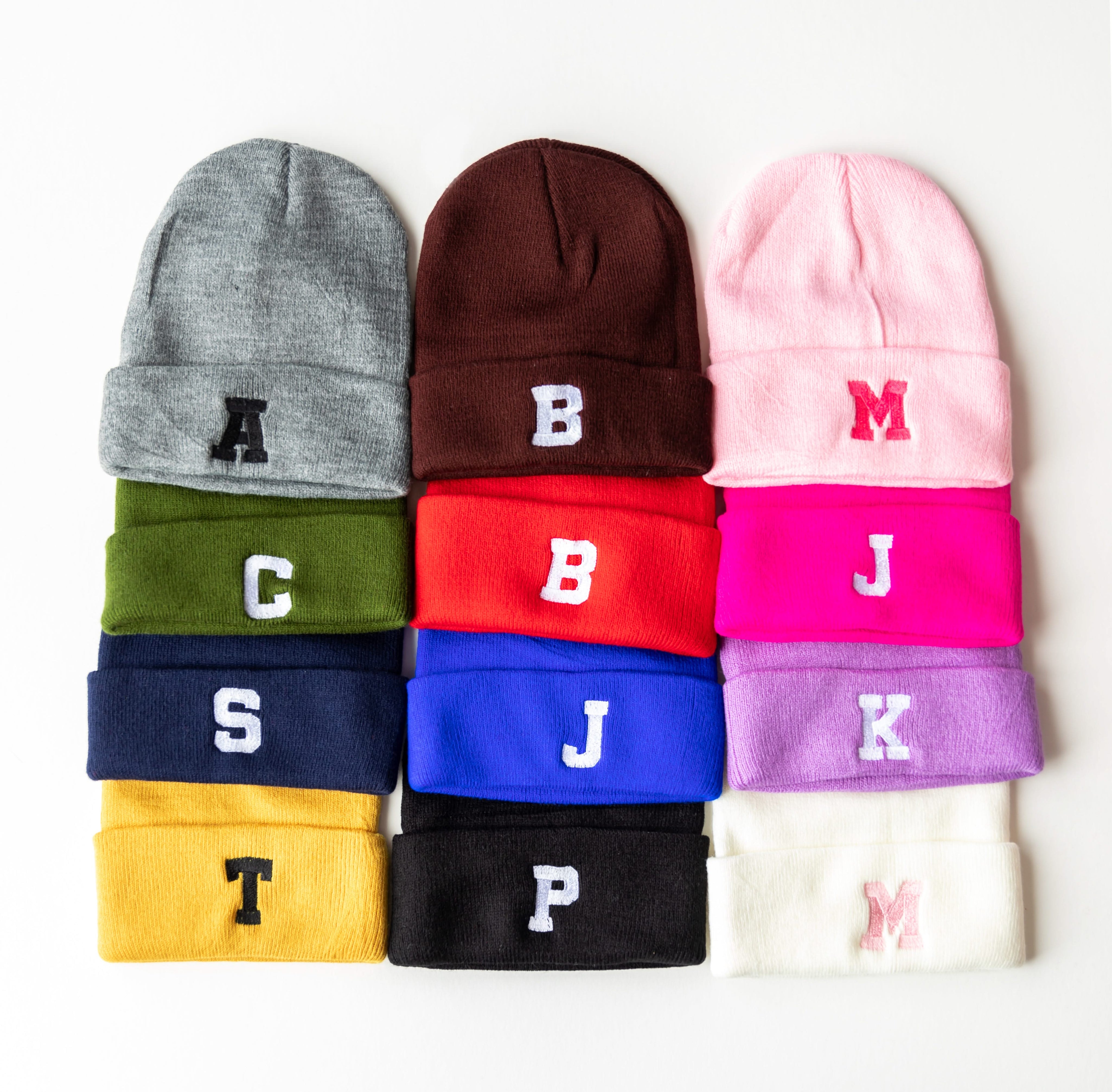 CUSTOM INITIAL - CHILD BEANIE Little Mama Shirt Shop LLC
