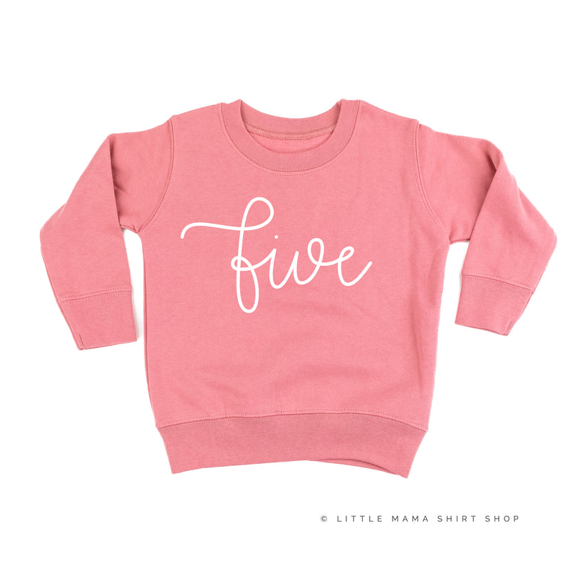 BIRTHDAY NUMBER - NEW CURSIVE - Child Sweater