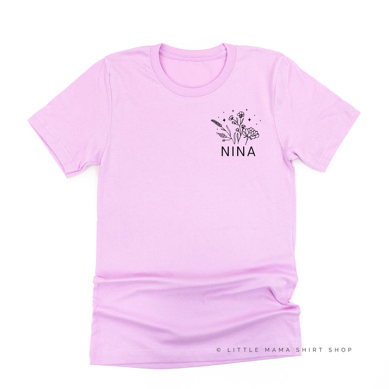 NINA - Bouquet - Pocket Size ﻿- Unisex Tee