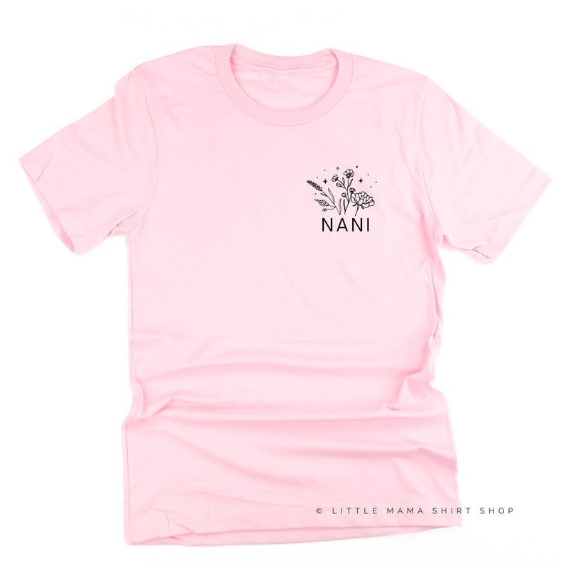 NANI - Bouquet - Pocket Size ﻿- Unisex Tee