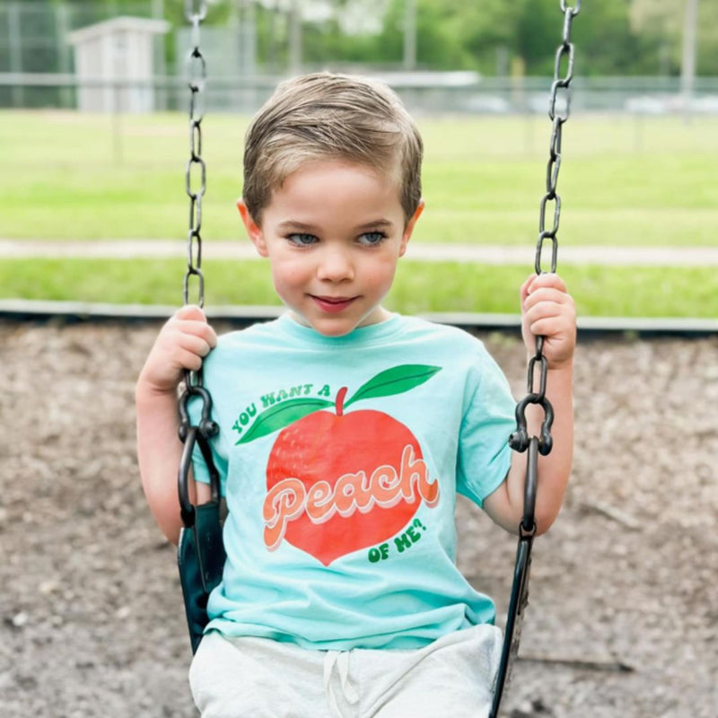 You Want a Peach of Me? - Short Sleeve Child Tee
