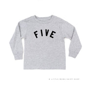 Birthday Number - Block Font - Child Long Sleeve Tee