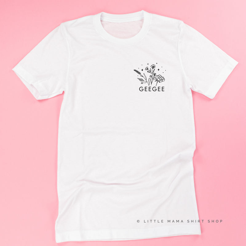 GEEGEE - Bouquet - Pocket Size ﻿- Unisex Tee