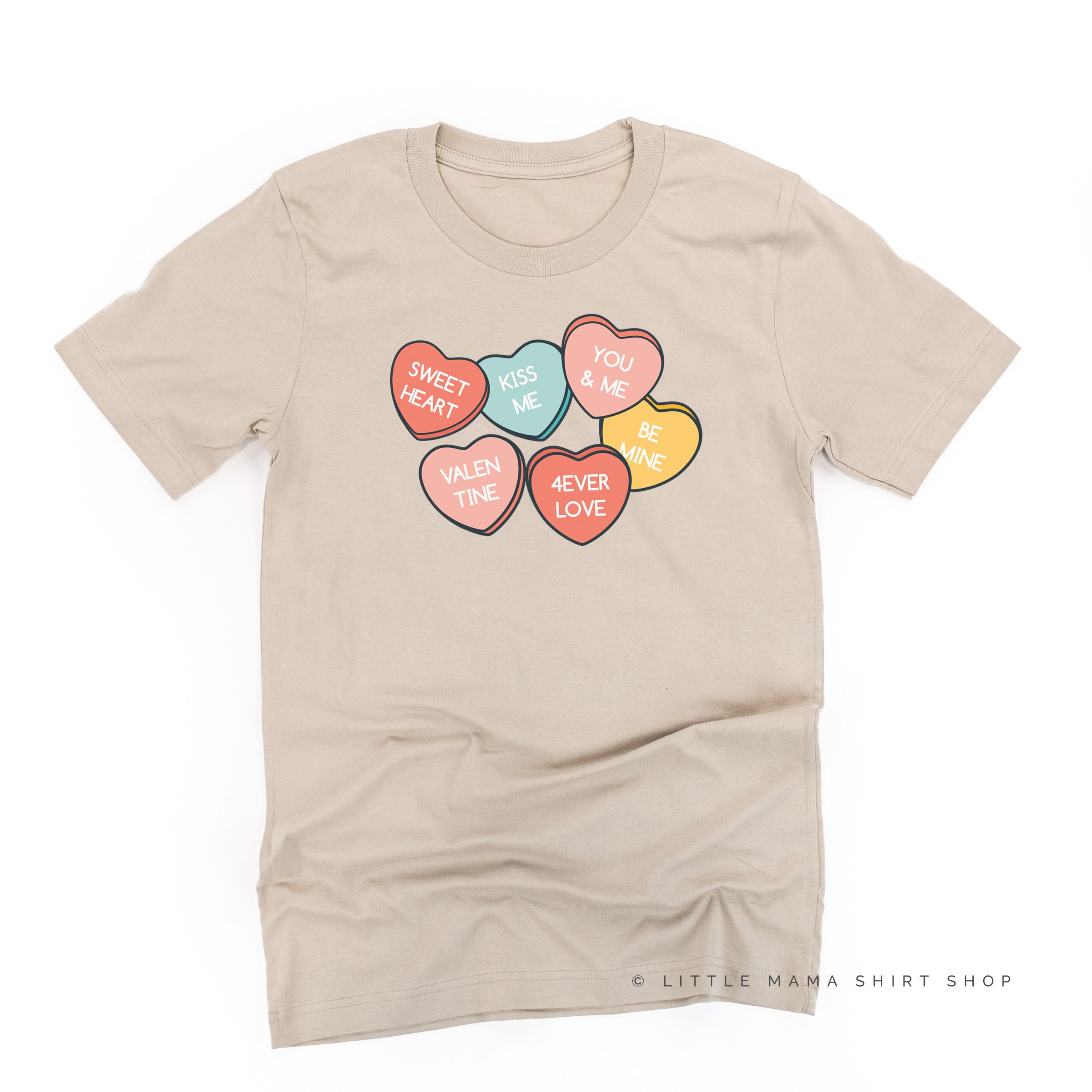 Conversation Hearts - Unisex Tee Little Mama Shirt Shop