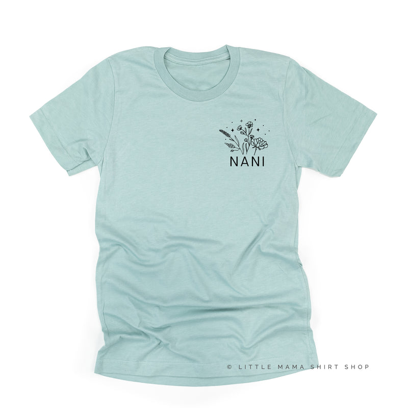 NANI - Bouquet - Pocket Size ﻿- Unisex Tee