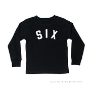 Birthday Number - Block Font - Child Long Sleeve Tee
