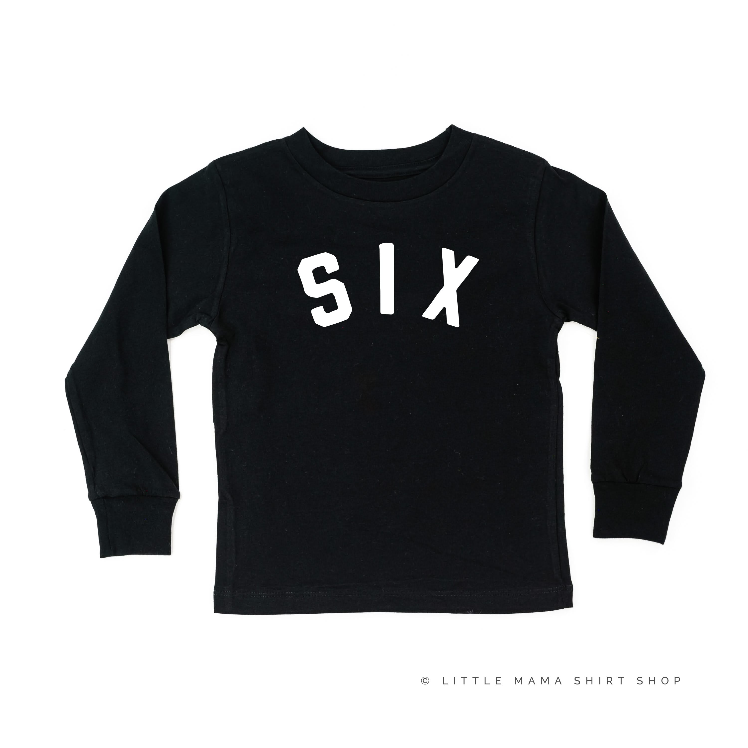 Birthday Number - Block Font - Child Long Sleeve Tee